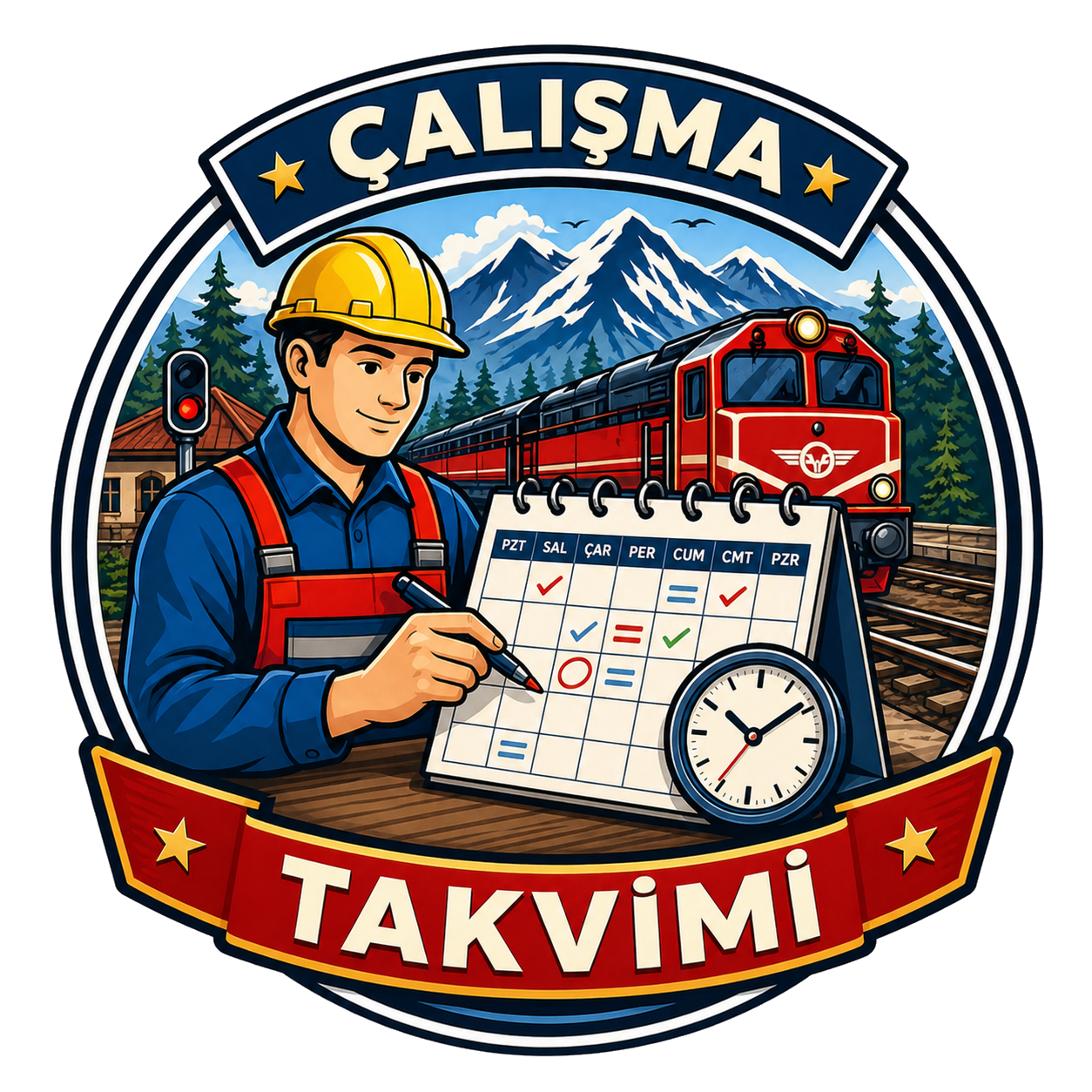 Çalışma takvimi rozeti